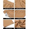 COOFANDY Men’s Casual Linen Cotton Pants Elastic Waist Summer Beach Trousers Lightweight Yoga Vacation Pants(Light Tan)