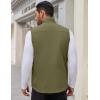 COOFANDY Men’s Casual Outerwear Vest Lightweight Zip Up Sleeveless Jacket Outdoor Work Hiking Travel Golf Vest with Pockets(Army Green)