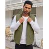COOFANDY Men’s Casual Outerwear Vest Lightweight Zip Up Sleeveless Jacket Outdoor Work Hiking Travel Golf Vest with Pockets(Army Green)