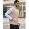 COOFANDY Men’s Casual Outerwear Vest Lightweight Zip Up Sleeveless Jacket Outdoor Work Hiking Travel Golf Vest with Pockets(Khaki)