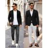 COOFANDY Men’s Casual Regular Fit Blazer Jacket Two Button Suit Jackets Lightweight Sport Coat(Black)