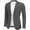 COOFANDY Men’s Casual Regular Fit Blazer Jacket Two Button Suit Jackets Lightweight Sport Coat(Dark Grey)
