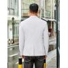 COOFANDY Men’s Casual Regular Fit Blazer Jacket Two Button Suit Jackets Lightweight Sport Coat(White)