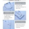 COOFANDY Men’s Casual Shirt Long Sleeve Casual Button Down Shirt for Men Summer Beach Wedding Shirt(Clear Blue)