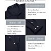 COOFANDY Men’s Casual Shirt Long Sleeve Casual Button Down Shirt for Men Summer Beach Wedding Shirt(Persian Blue)