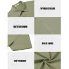 COOFANDY Mens Casual Shirts Short Sleeve Button Down Shirt Wrinkle Free Summer Shirt(Army Green)