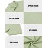COOFANDY Mens Casual Shirts Short Sleeve Button Down Shirt Wrinkle Free Summer Shirt(Light Green)