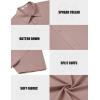 COOFANDY Mens Casual Shirts Short Sleeve Button Down Shirt Wrinkle Free Summer Shirt(Pink)