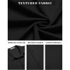 COOFANDY Mens Casual Short Sleeve Shirts Summer Beach Shirt Button Down Textured Shirts Vacation Hawaiian Shirts(Black)