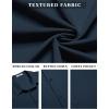 COOFANDY Mens Casual Short Sleeve Shirts Summer Beach Shirt Button Down Textured Shirts Vacation Hawaiian Shirts(Navy Blue)