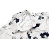 COOFANDY Mens Casual Short Sleeve Shirts Summer Beach Shirt Button Down Textured Shirts Vacation Hawaiian Shirts(White / Black Floral)