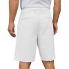 COOFANDY Men’s Casual Shorts 9 Inch Flat Front Lightweight Summer Beach Vacation Shorts(White)