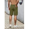 COOFANDY Men’s Casual Shorts Elastic Waist Drawstring Lightweight Dry Quick Summer Beach Shorts(Army Green)