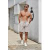 COOFANDY Men’s Casual Shorts Elastic Waist Drawstring Lightweight Dry Quick Summer Beach Shorts(Light Grey)