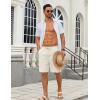 COOFANDY Men’s Casual Shorts Lightweight Elastic Waist Drawstring Summer Beach Shorts with Pockets(Cream-colored)