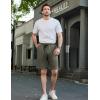 COOFANDY Mens Casual Shorts Stretch Drawstring Summer Beach Shorts Chino Golf Shorts with Pockets(Army Green)