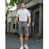 COOFANDY Mens Casual Shorts Stretch Drawstring Summer Beach Shorts Chino Golf Shorts with Pockets(Grey)