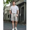 COOFANDY Mens Casual Shorts Stretch Drawstring Summer Beach Shorts Chino Golf Shorts with Pockets(Light Grey)