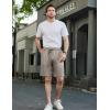 COOFANDY Mens Casual Shorts Stretch Drawstring Summer Beach Shorts Chino Golf Shorts with Pockets(Light Khaki)