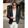 COOFANDY Mens Casual Sport Coat Blazer Two Buttons Knit Lightweight Suit Jackets(Black)