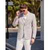 COOFANDY Mens Casual Sport Coat Blazer Two Buttons Knit Lightweight Suit Jackets(Light Grey)