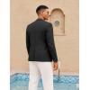COOFANDY Mens Casual Sport Coat Lightweight Two Button Blazer Slim Fit Business Jackets(Black)