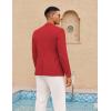 COOFANDY Mens Casual Sport Coat Lightweight Two Button Blazer Slim Fit Business Jackets(Deep Red)