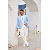 COOFANDY Mens Casual Sport Coat Lightweight Two Button Blazer Slim Fit Business Jackets(Light Blue)