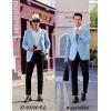 COOFANDY Mens Casual Sport Coat Regular Fit Lightweight Blazers Jacket Two Button Business Suit Jackets(Light Blue)