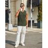 COOFANDY Men’s Casual Tank Tops Knit Sleeveless Shirt Summer Beach Tank Shirt Breathable Muscle T Shirts(Army Green)