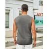 COOFANDY Men’s Casual Tank Tops Knit Sleeveless Shirt Summer Beach Tank Shirt Breathable Muscle T Shirts(Dark Grey)
