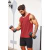 COOFANDY Men’s Casual Tank Tops Sleeveless Beach Muscle T Shirts Summer Fashion Tank Shirt(Red)