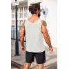 COOFANDY Men’s Casual Tank Tops Sleeveless Beach Muscle T Shirts Summer Fashion Tank Shirt(White)