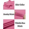 COOFANDY Mens Casual Wrinkle Free Shirts Short Sleeve Button Down Summer Stretch Dress Shirt(Hot Pink)