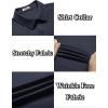 COOFANDY Mens Casual Wrinkle Free Shirts Short Sleeve Button Down Summer Stretch Dress Shirt(Navy Blue)