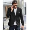 COOFANDY Mens Causal Blazer Two Button Suit Jackets Lightweight Slim Fit Sports Coats(Black)
