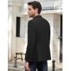 COOFANDY Mens Causal Blazer Two Button Suit Jackets Lightweight Slim Fit Sports Coats(Black)