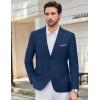 COOFANDY Mens Causal Blazer Two Button Suit Jackets Lightweight Slim Fit Sports Coats(Dark Blue)