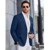 COOFANDY Mens Causal Blazer Two Button Suit Jackets Lightweight Slim Fit Sports Coats(Dark Blue)