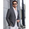 COOFANDY Mens Causal Blazer Two Button Suit Jackets Lightweight Slim Fit Sports Coats(Dark Gray)
