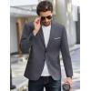 COOFANDY Mens Causal Blazer Two Button Suit Jackets Lightweight Slim Fit Sports Coats(Dark Gray)