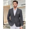 COOFANDY Mens Causal Blazer Two Button Suit Jackets Lightweight Slim Fit Sports Coats(Dark Gray)