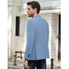 COOFANDY Mens Causal Blazer Two Button Suit Jackets Lightweight Slim Fit Sports Coats(Light Blue)