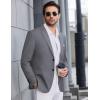 COOFANDY Mens Causal Blazer Two Button Suit Jackets Lightweight Slim Fit Sports Coats(Light Gray)