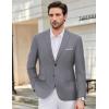 COOFANDY Mens Causal Blazer Two Button Suit Jackets Lightweight Slim Fit Sports Coats(Light Gray)
