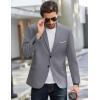 COOFANDY Mens Causal Blazer Two Button Suit Jackets Lightweight Slim Fit Sports Coats(Light Gray)
