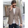 COOFANDY Mens Causal Blazer Two Button Suit Jackets Lightweight Slim Fit Sports Coats(Light Khaki)