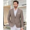 COOFANDY Mens Causal Blazer Two Button Suit Jackets Lightweight Slim Fit Sports Coats(Light Khaki)