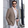 COOFANDY Mens Causal Blazer Two Button Suit Jackets Lightweight Slim Fit Sports Coats(Light Khaki)