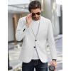 COOFANDY Mens Causal Blazer Two Button Suit Jackets Lightweight Slim Fit Sports Coats(White)